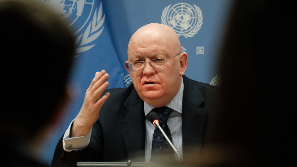 Vassily Nebenzia, Russia's Permanent Representative to the United Nations. © Spencer Platt / Getty Images / AFP