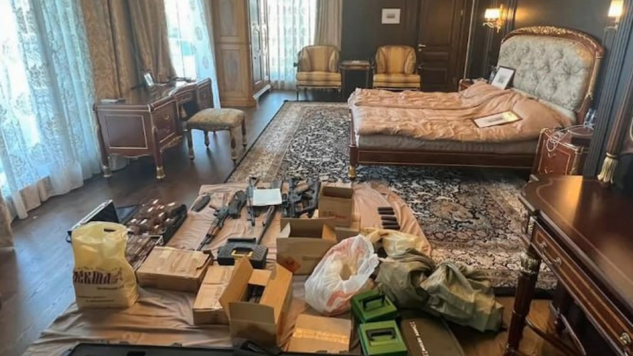 Evgeny Prigozhin’s residence during a police search © Social media