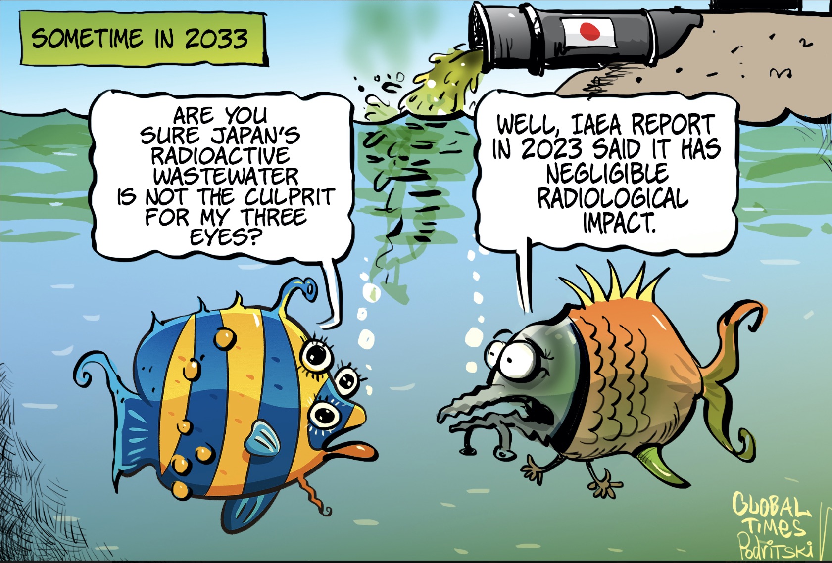 Radioactive seafood after Japan releases radioactive wastewater into the Pacific